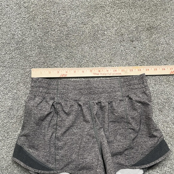 Lululemon Shorts Womens 6 Gray Speed Up Heather Lined Running Athletic Pocket - Picture 7 of 9